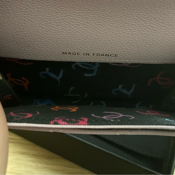 SOLD Chanel Lilac Gold Hardware Classic Card Holder - Picture 7 of 7